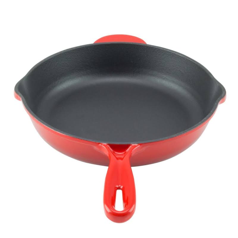 Enamel Cast Iron Skillet 10 inch Fry Pan B43198
