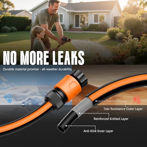 Retractable Garden Hose Reel 1/2 inch ×100 FT Heavy Duty E16176