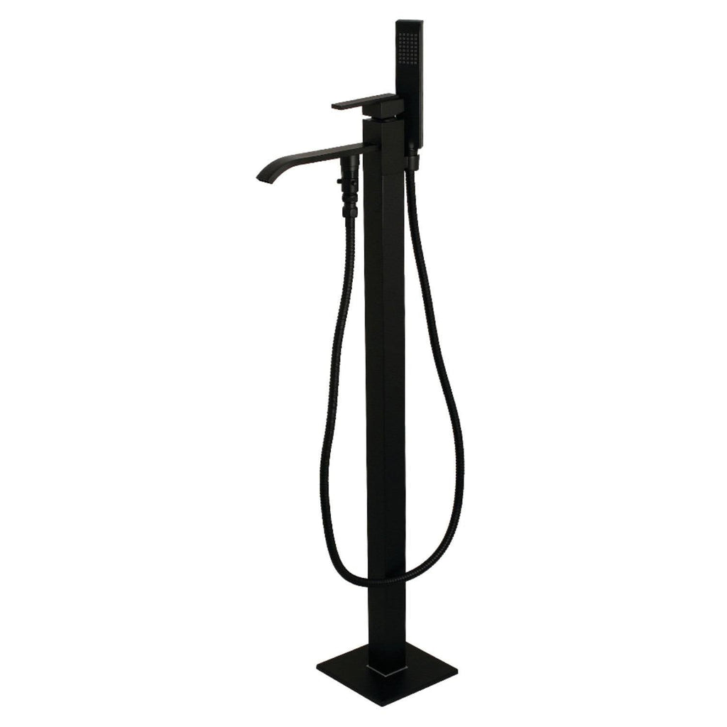 Brushed Brass Freestanding Tub Faucet with Hand Shower Q484618