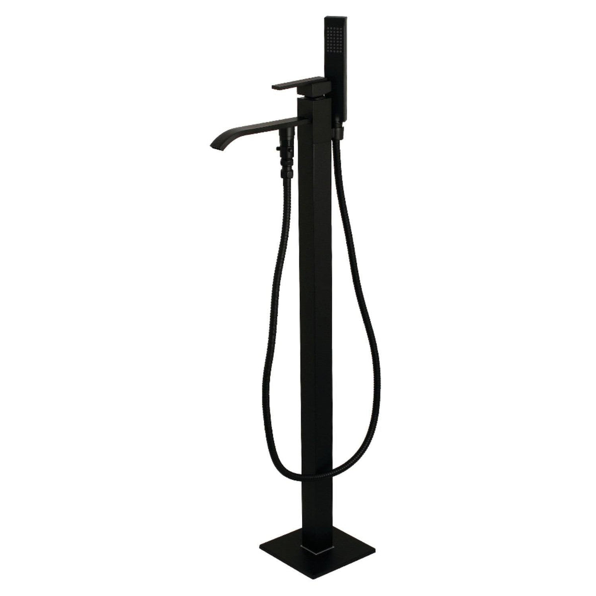Brushed Brass Freestanding Tub Faucet with Hand Shower Q484618