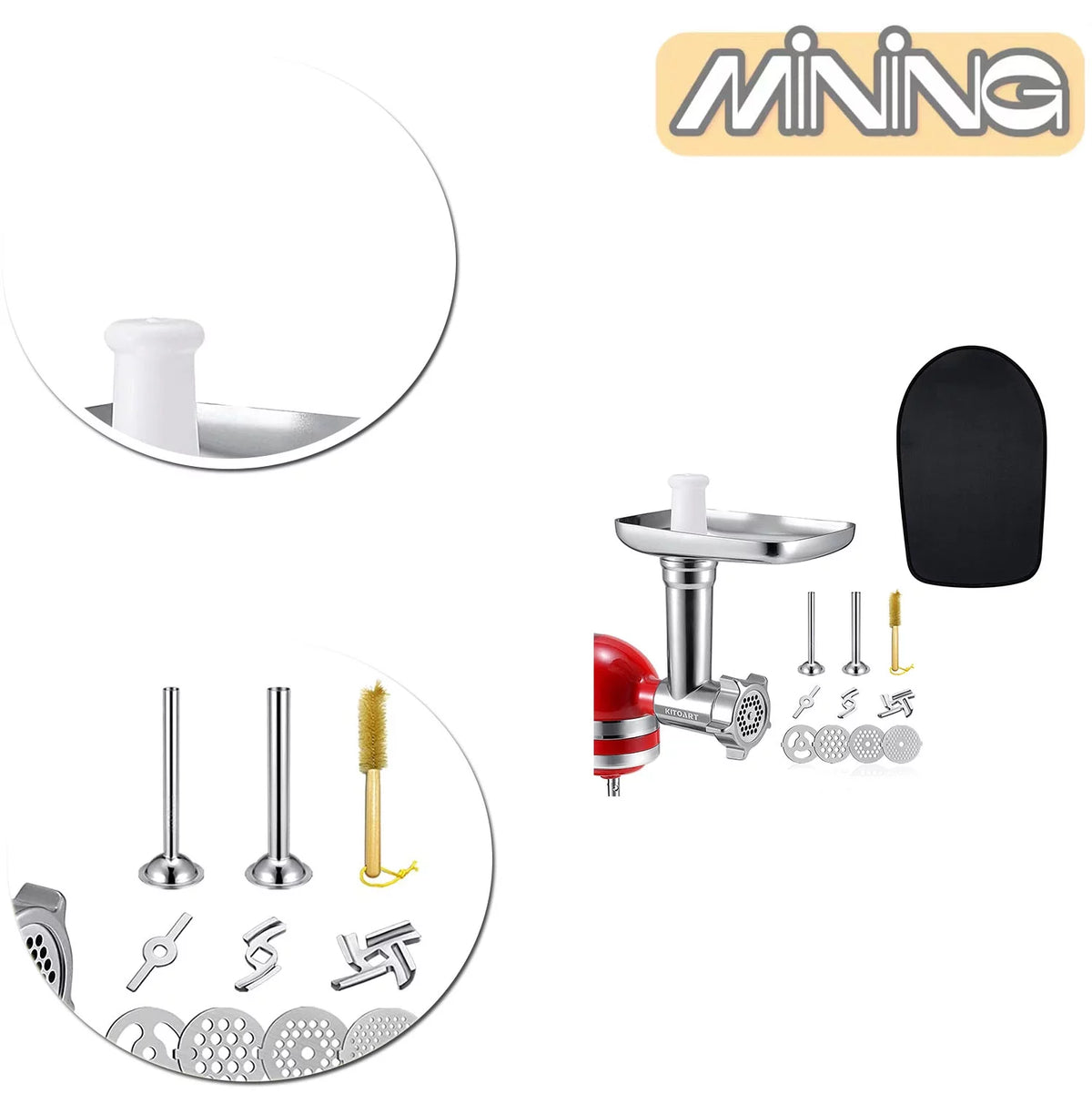 Meat Grinder Attachment & Mixer Sliding Mat D200