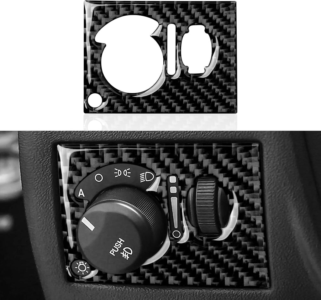 Carbon Fiber Interior Sticker Trim Decal (Center Console Air Vent) Pack of 2 Z755