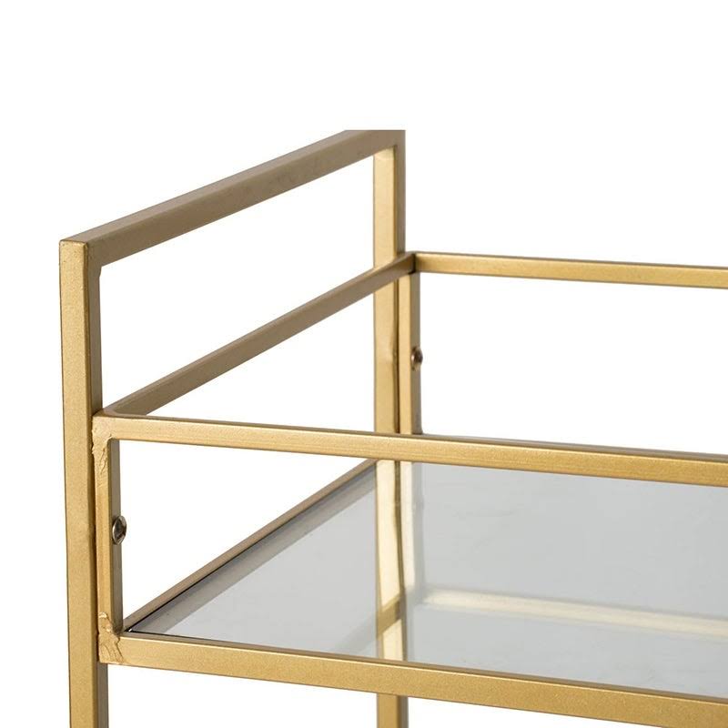 Polished Gold Iron Cart R171