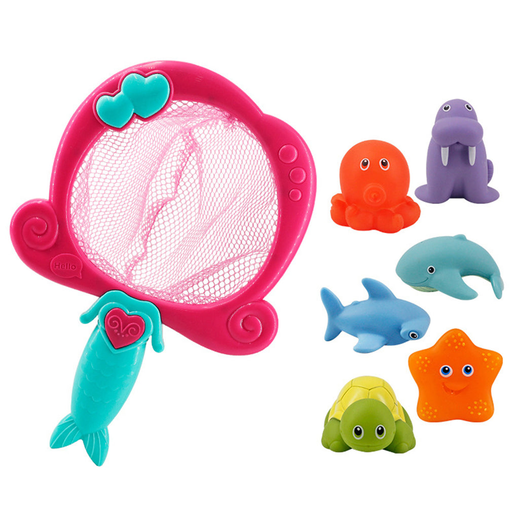Color Changing Floating Baby Bath Toys with Net L900