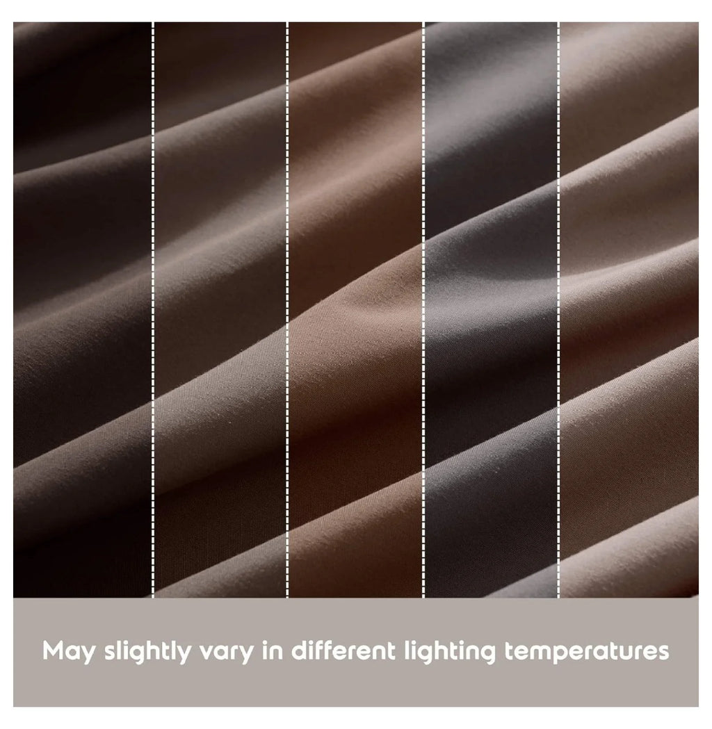 Chocolate Brown 3 Piece Twin Bed Sheets Set L721733