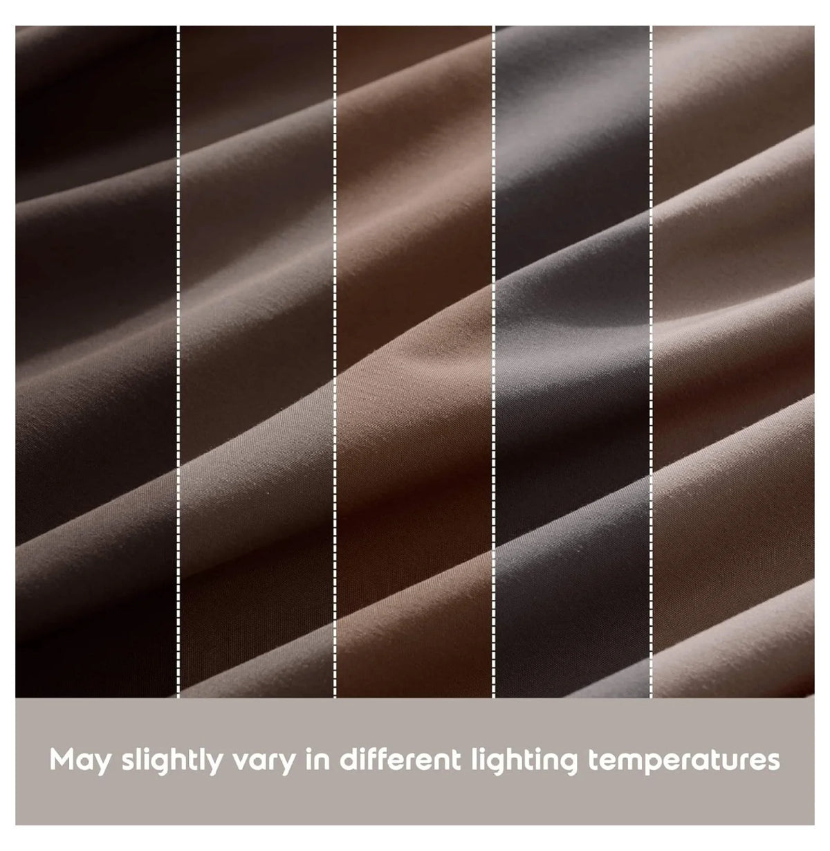 Chocolate Brown 3 Piece Twin Bed Sheets Set L721733