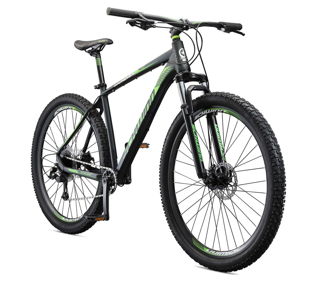 29-in. Mens Mountain Bike, Black and Green X352192