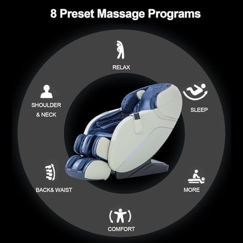 Black Full Body Heat Zero Gravity SL Track Massage Chair N589676