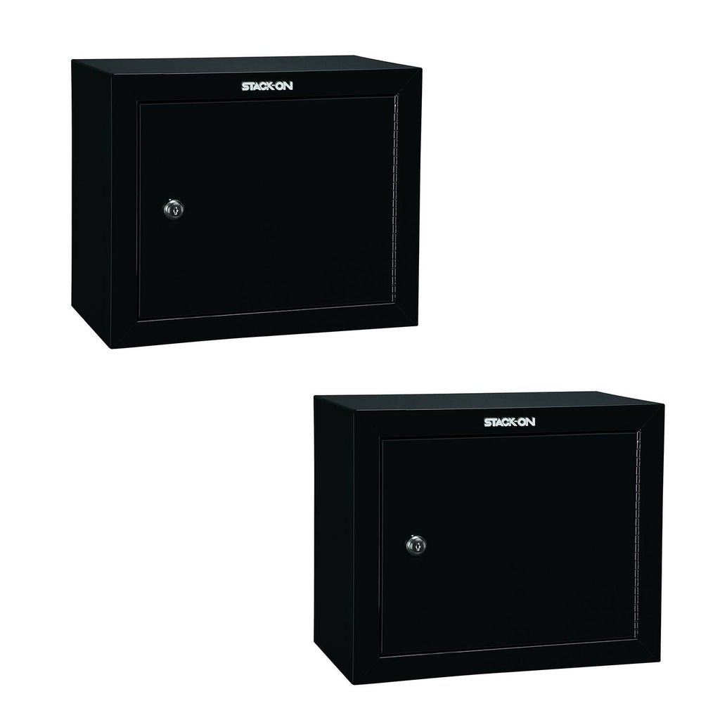 Stackable Locking 18 inch Steel Pistol and Ammo Cabinet Safe (2 Pack) J8827