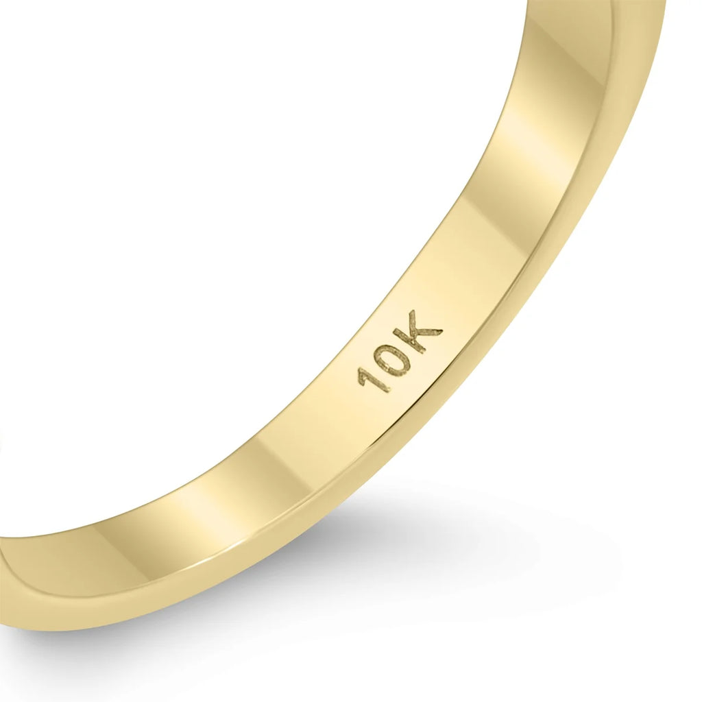 10K Yellow Gold Diamond Solitaire Engagement Ring T781