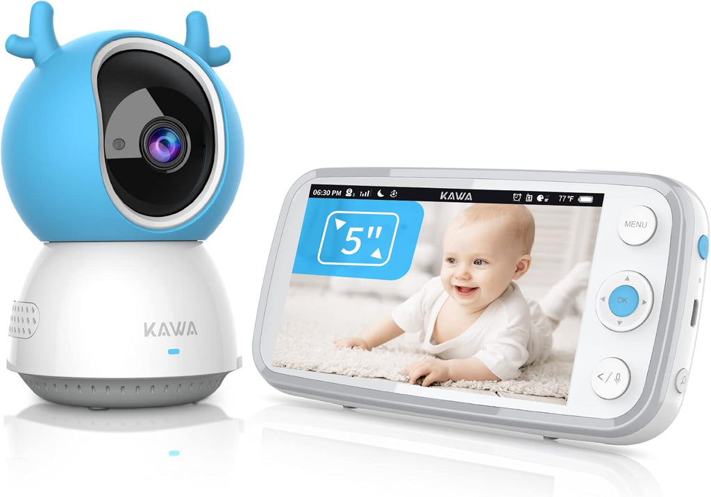 Baby Monitor with Camera and Audio, 720P HD Display, Night Vision, 2-Way Audio M7401