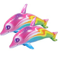 2 Pcs Inflatable Dolphin Pool Toys Pvc Z1420