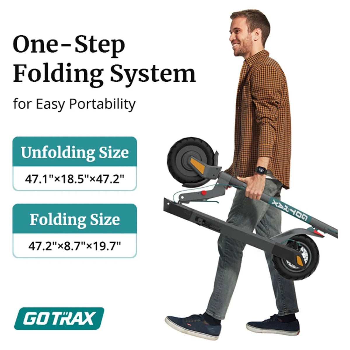 Gray 300W 10" Tire Foldable Electric Scooter Z748