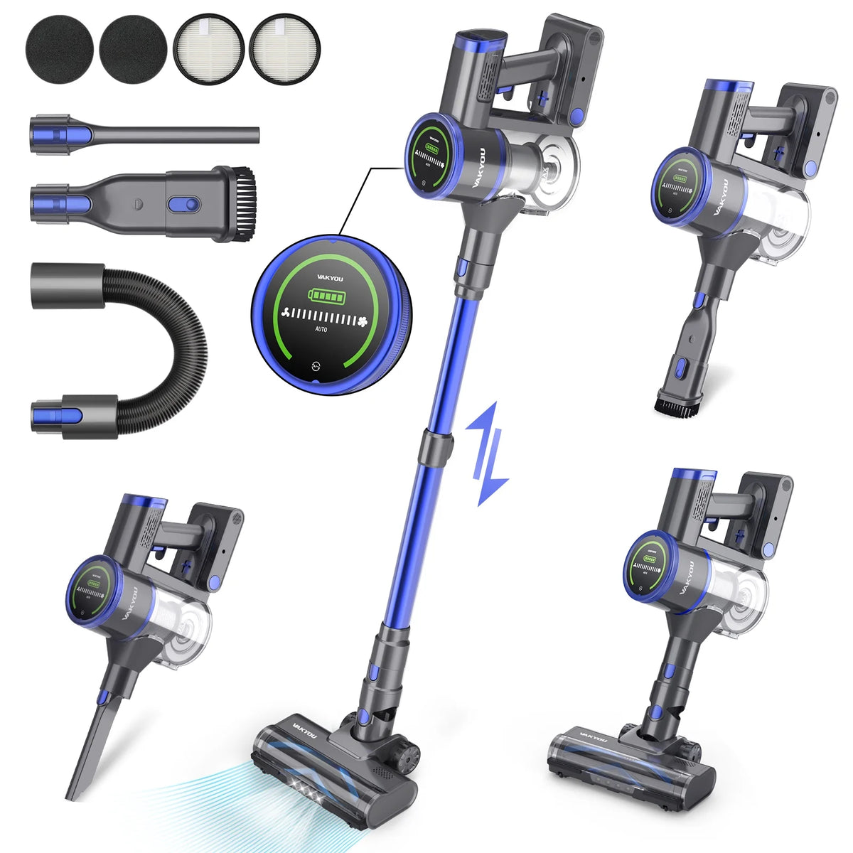 Cordless Stick Vacuum 450W 33Kpa 55mins W784828