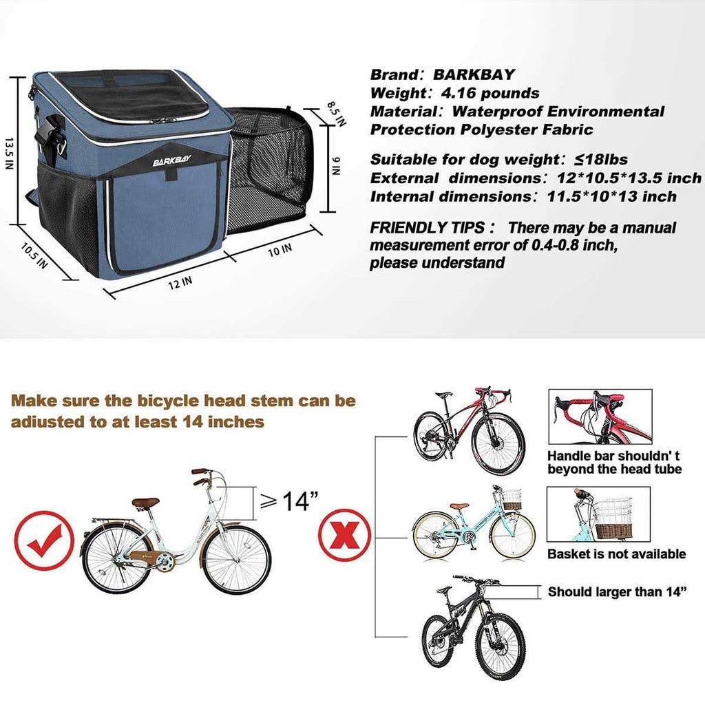 Dog Bike Basket Carrier D381348