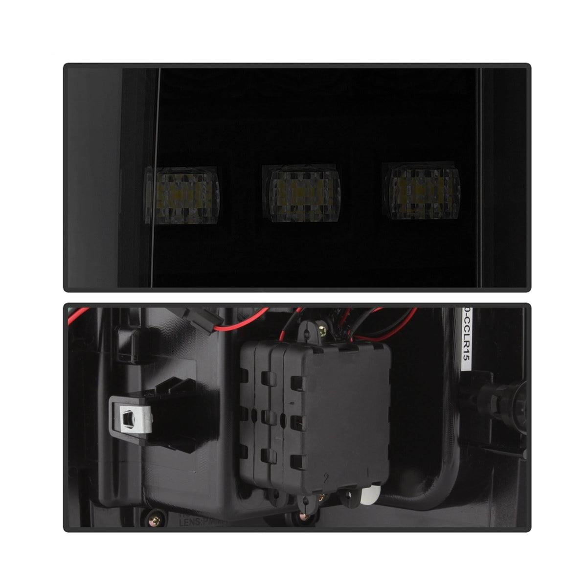 Black Smoke LED Tail Lights Y2556