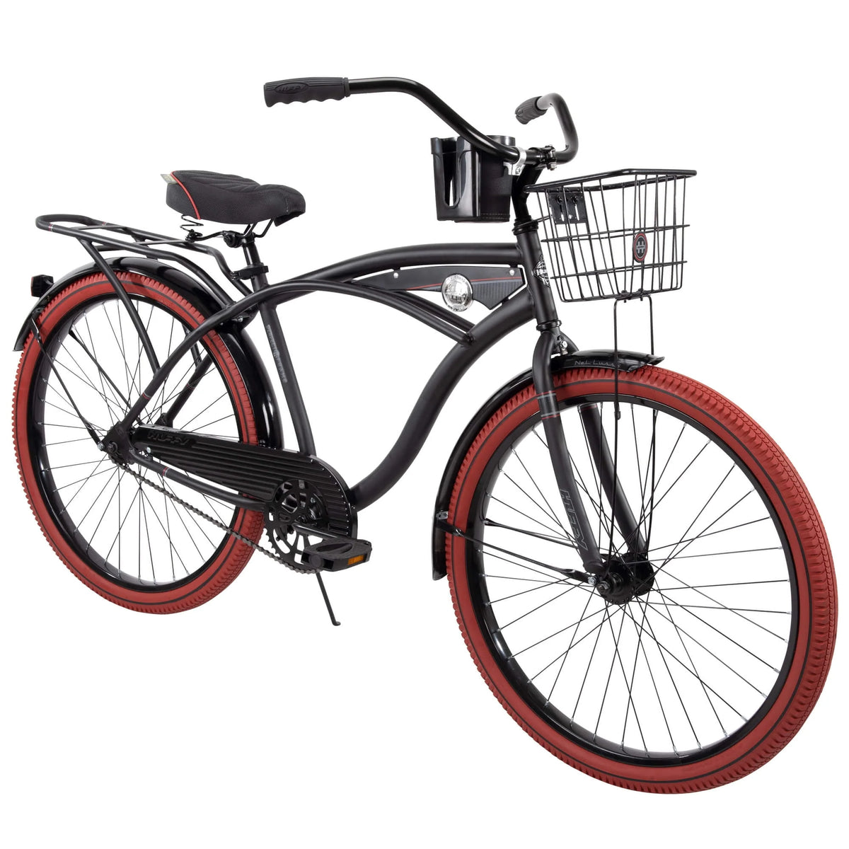 26” Matte Black Cruiser Bike E863
