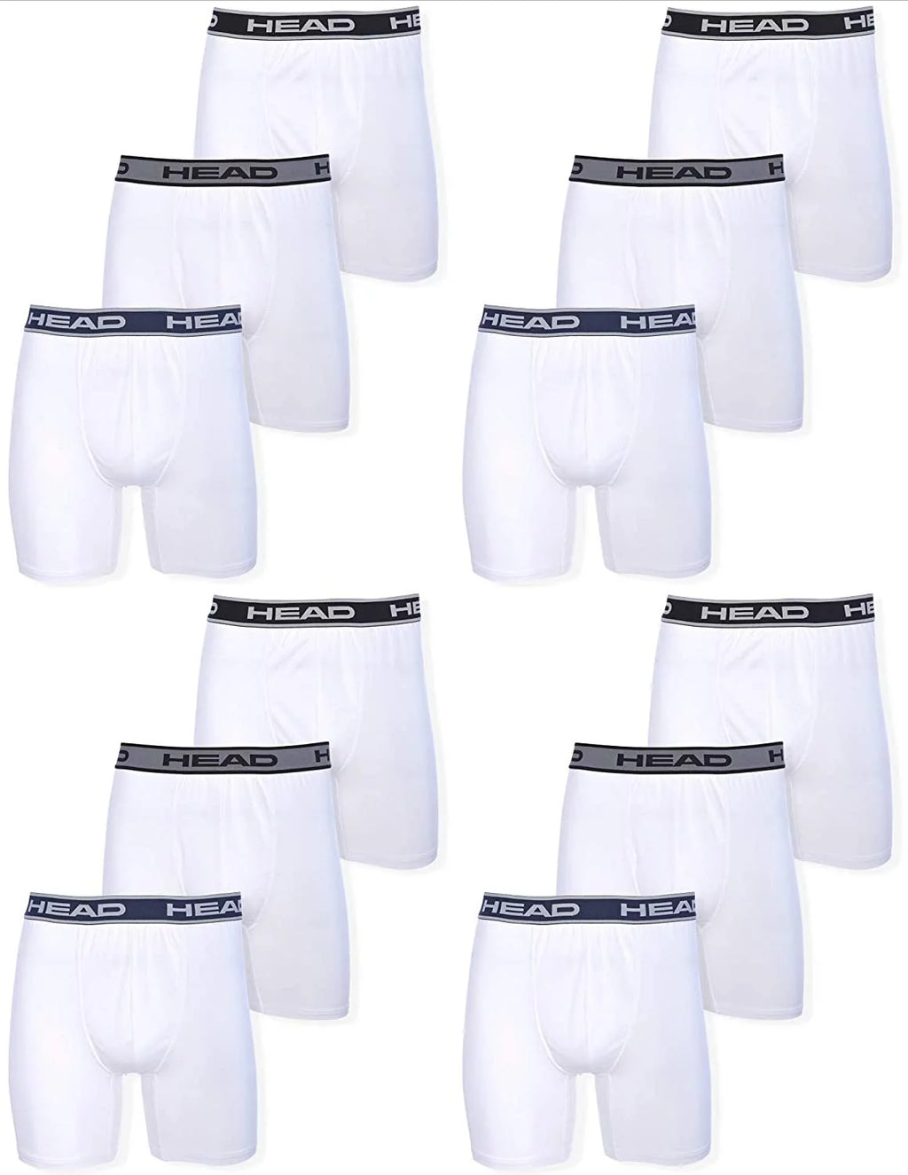 Mens White Boxer Briefs 12-Pack G745823