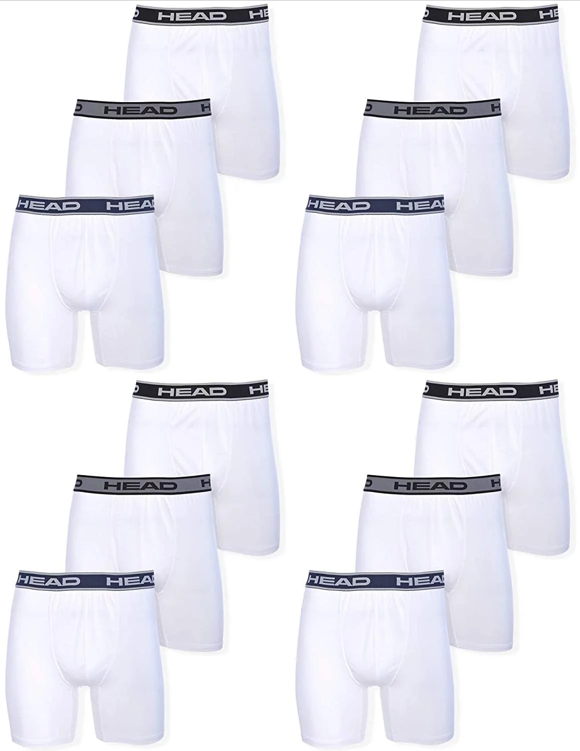 Mens White Boxer Briefs 12-Pack G745823
