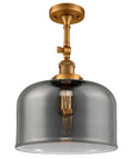 Large Bell 1 Light Semi Flush Mount LED (Brass) A818297