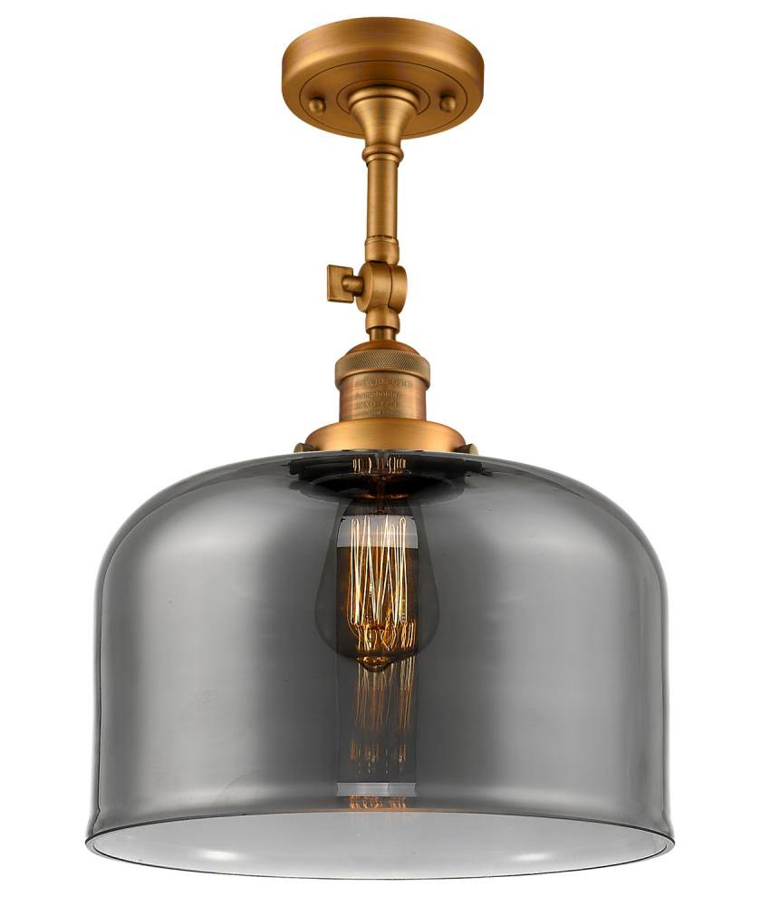 Large Bell 1 Light Semi Flush Mount LED (Brass) A818297