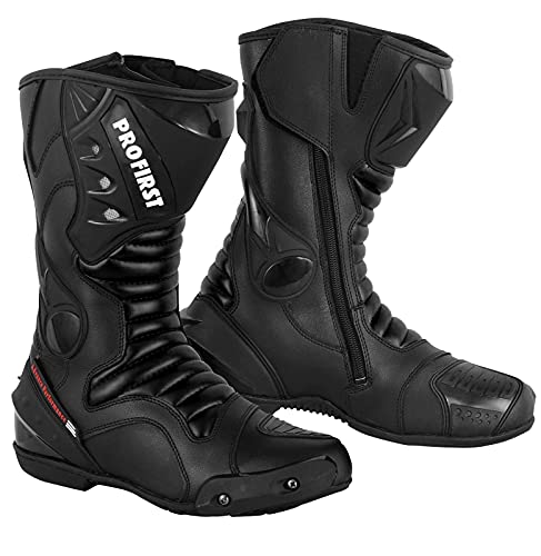 Motorbike Leather Boots Motorcycle Waterproof Shoes Armored Boot Protection Anti Slip Racing Sports J20516