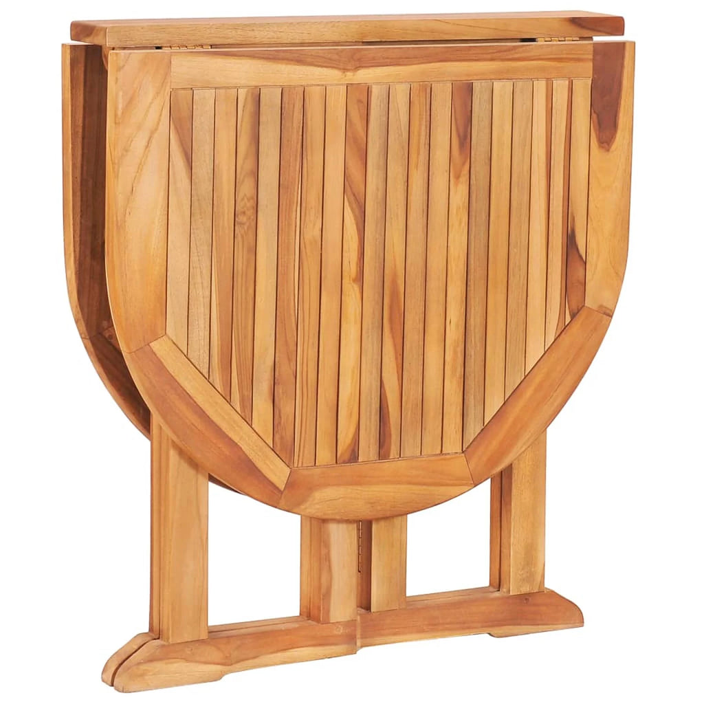 Folding Extendable Teak Wood Oval Outdoor Dining Table A3358