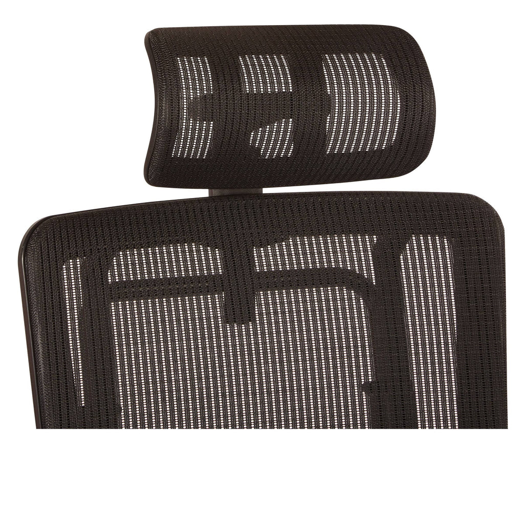 Black Mesh Back Chair with Headrest Y17345