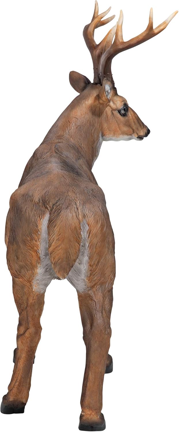 28 Inches Long Brown Handcast Polyresin Deer Statue K778590