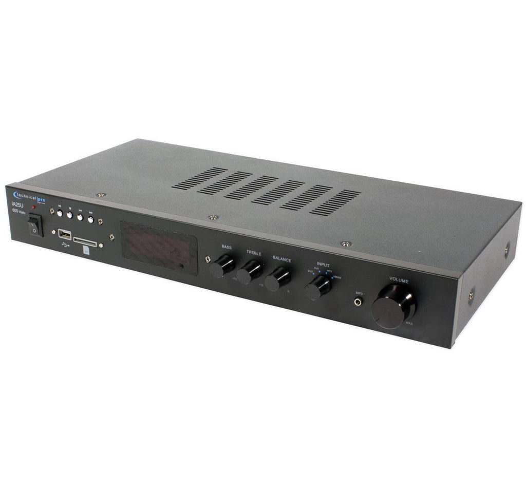 600 Watt Power Amplifier with USB and SD Card Inputs Y7287