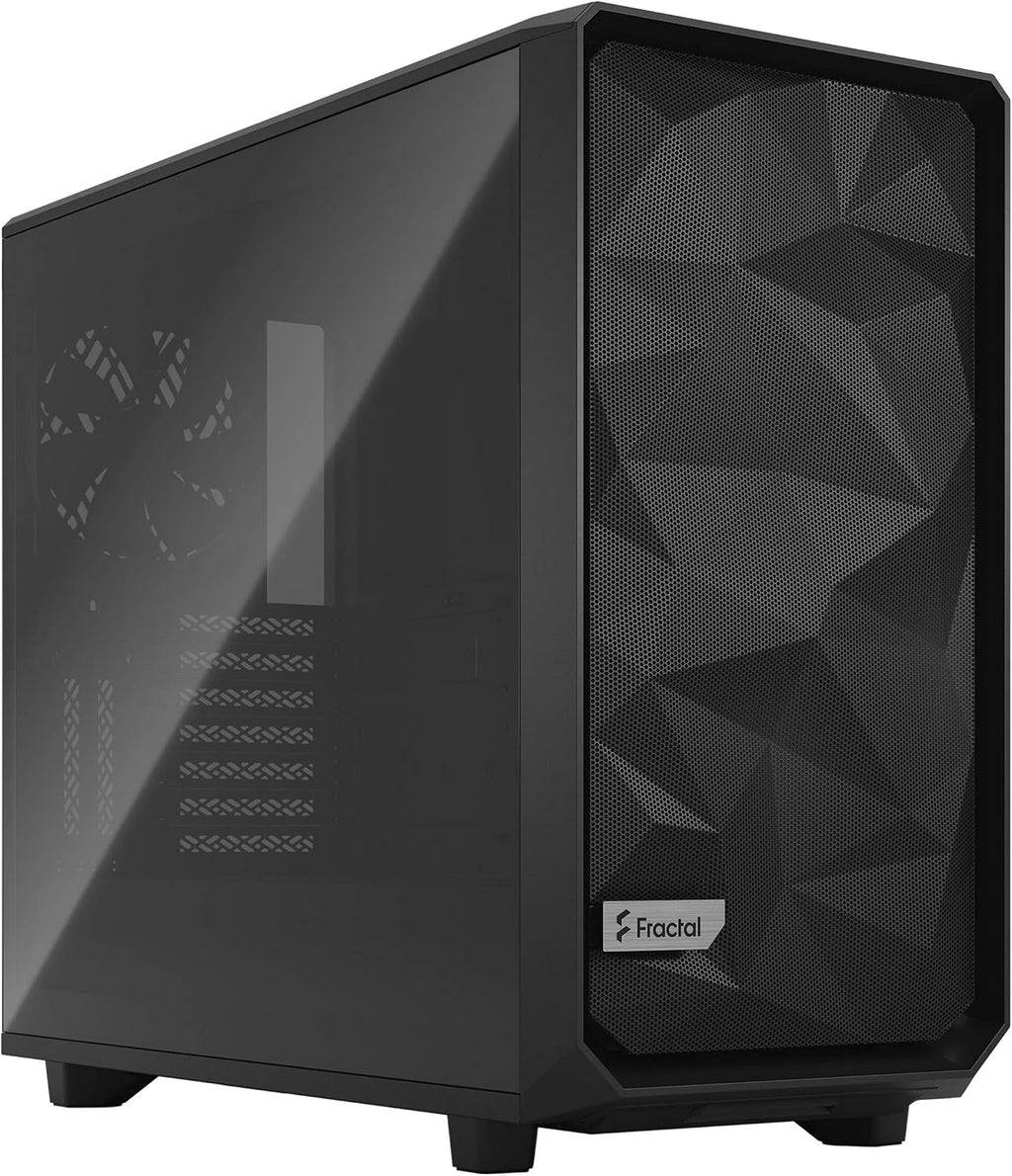 Black ATX Mid Tower Computer Case with Tempered Glass Window Z304143