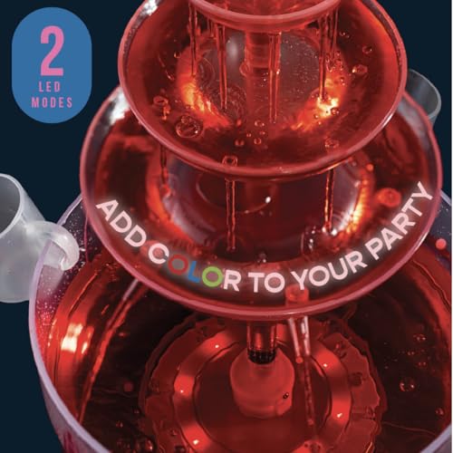 1.5 Gal 3 Tier LED Drink Fountain with 4 Reusable Cups Z87961