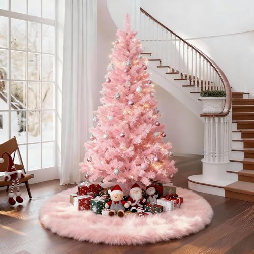 36 inch White Plush Velvet Tree Skirt O484
