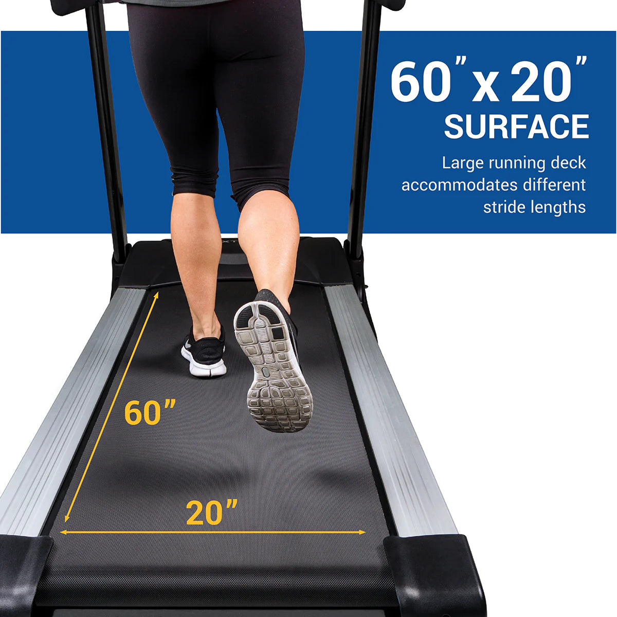 Folding Treadmill with Heart Rate Chest Strap Y84948