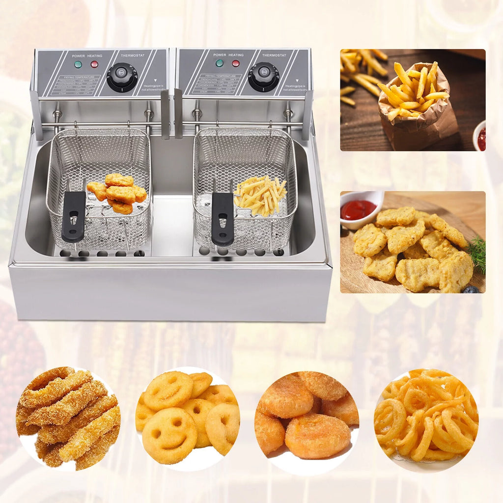5000W 12L Stainless Steel Electric Deep Fryer Z601