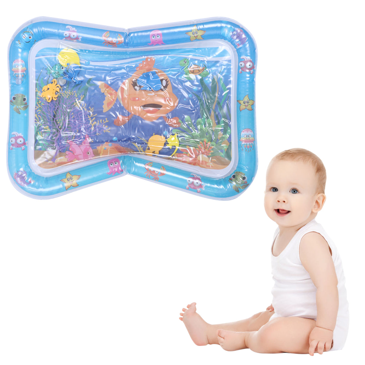 Inflatable Crawling Cushion Water Play Mat (Blue) V3891