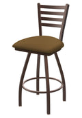 Swivel Counter Stool with Bronze Finish and Saddle Seat D1150