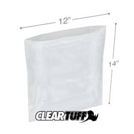 12 x 14 in. Clear Poly Bags, Case of 1000 H1695
