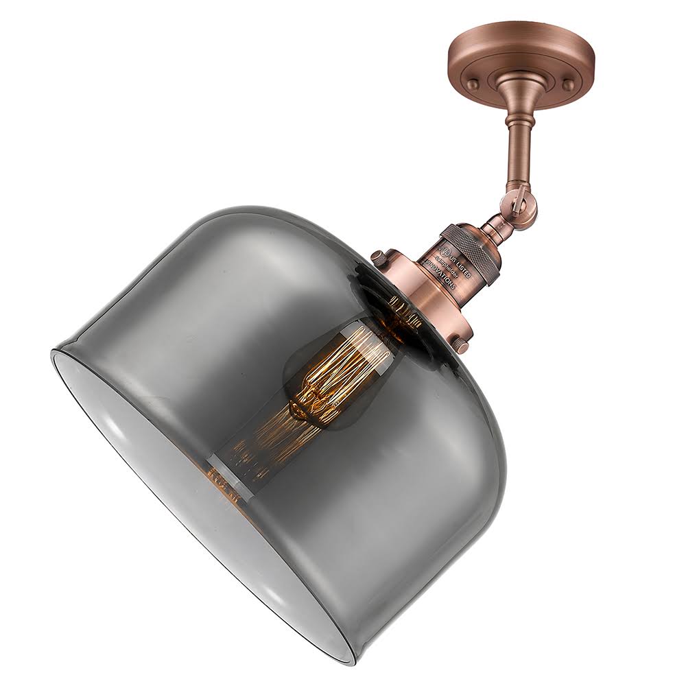 Large Bell 1 Light Semi Flush Mount LED (Brass) A818297