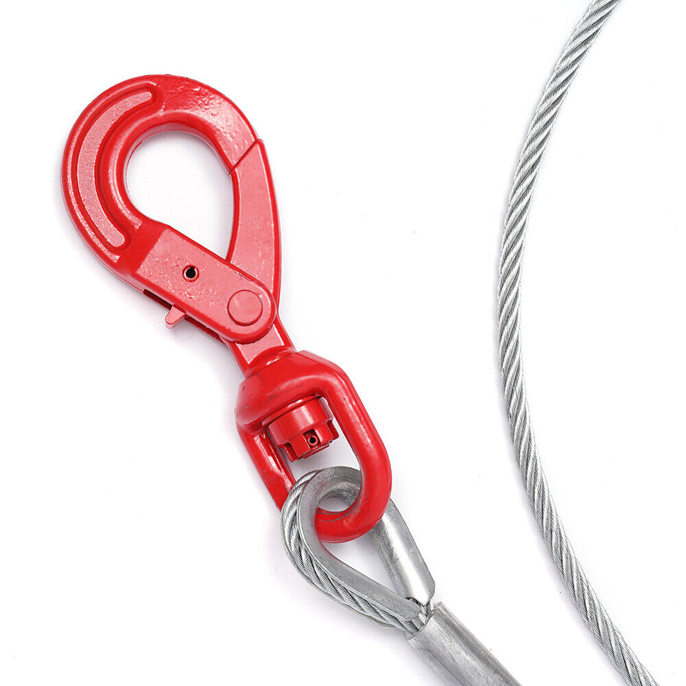3/8" x 100" Steel Core Wire Rope Winch Cable with Swivel Hook X237
