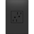 15A Tamper-Resistant Outlet with Wall Plate, Graphite, 12-Pack F341528