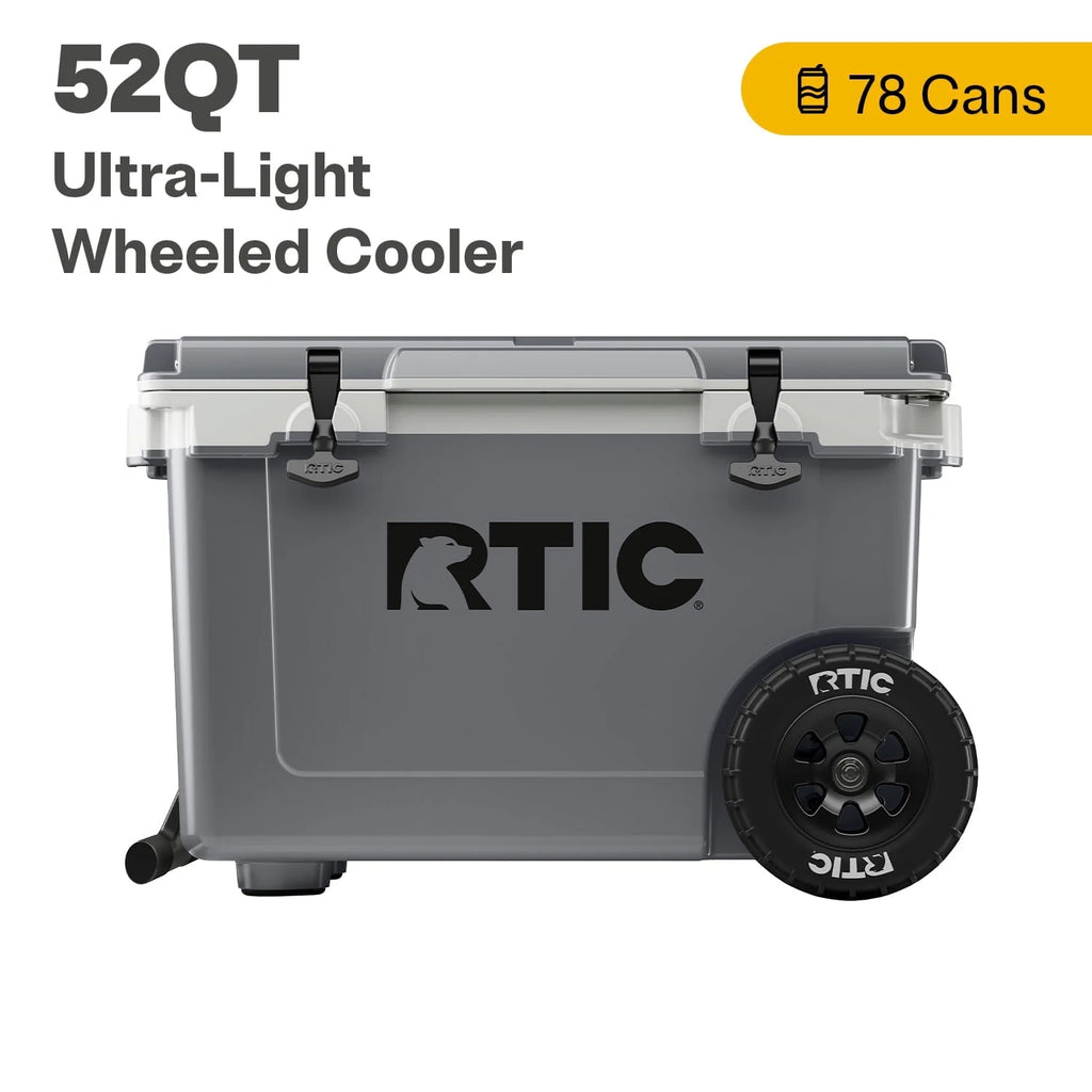 52 QT Wheeled Hard-Sided Ice Chest Cooler V4518