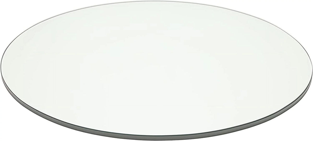 36" Round Tempered Clear Glass Table Top 1/4" Thick V671