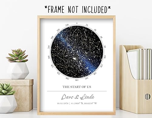 Custom Star Map Unframed Star Prints F811801