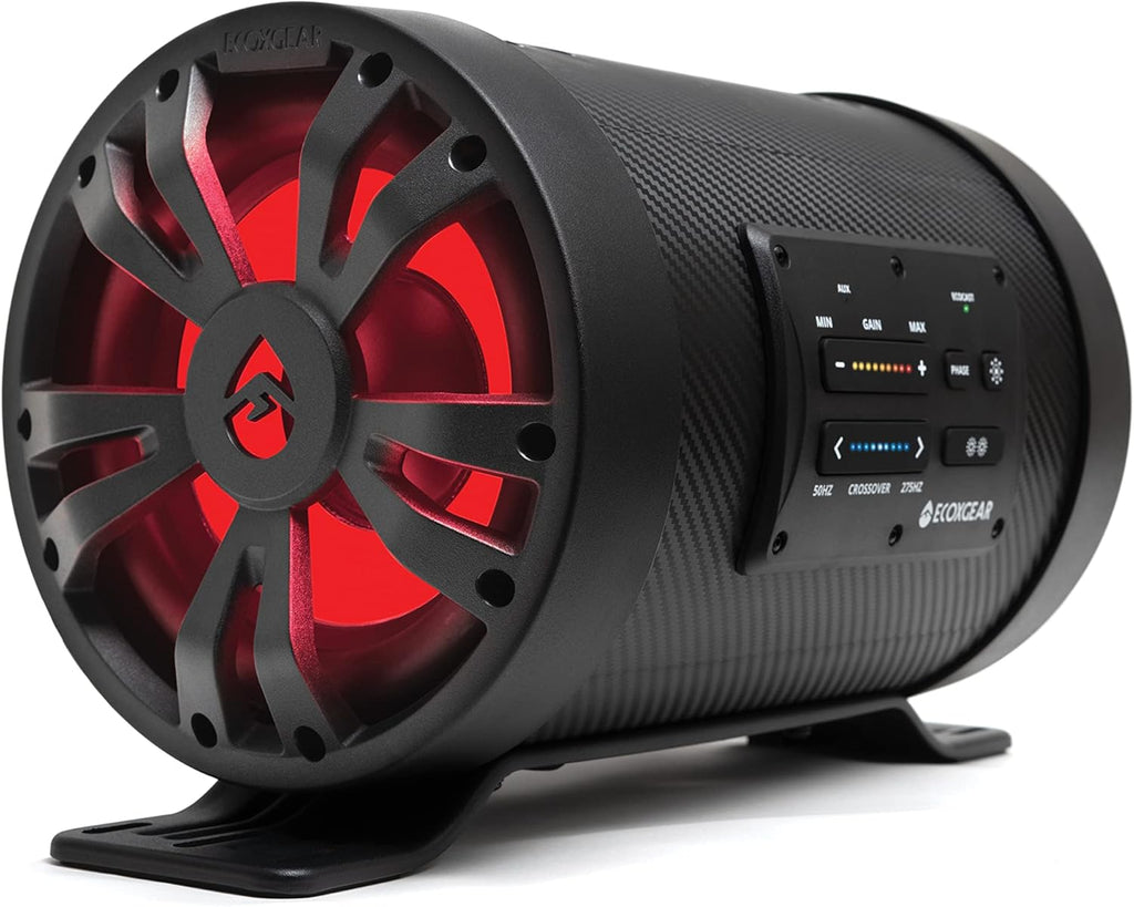 Sealed Powered 8-inch Subwoofer Tube with Built-in 500-Watt Amplifier B14230