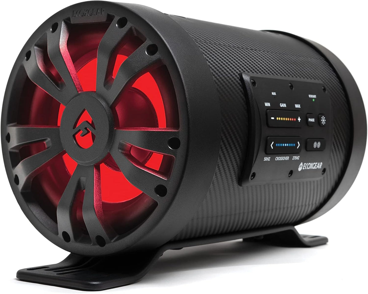 Sealed Powered 8-inch Subwoofer Tube with Built-in 500-Watt Amplifier B14230