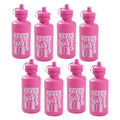 Pink Ribbon Reusable BPA-Free Plastic Water Bottles Bulk 60 Ct O6536
