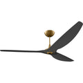 84 Ceiling Fan With Black Blades And Gold Finish R365259