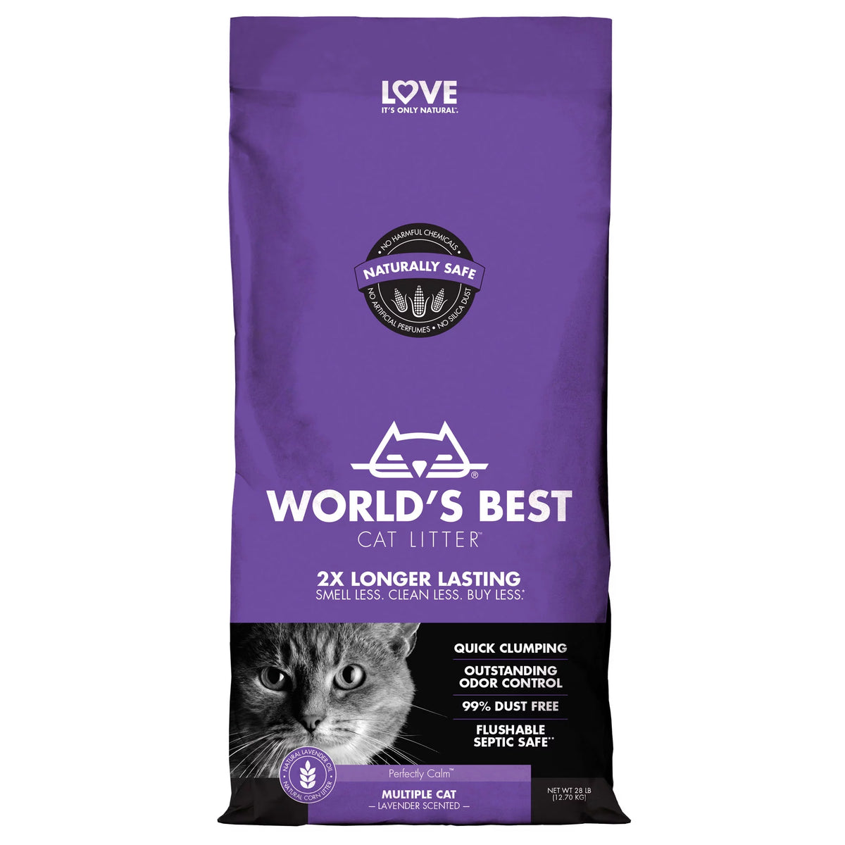Lavender Scented Cat Litter 28 lb P792