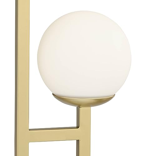 30" Tall Gold Marble Metal 3-Light Table Lamp C71358